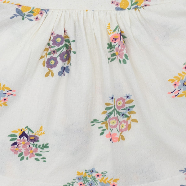 זוג שמלות בד סריג קל פוינטל תינוקות בנות