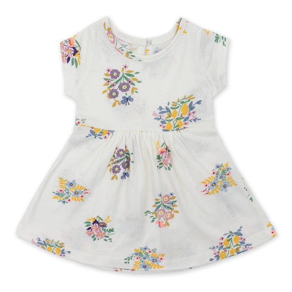 זוג שמלות בד סריג קל פוינטל תינוקות בנות