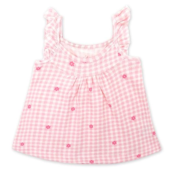 שתי גופיות מבד פוינטל תינוקות בנות