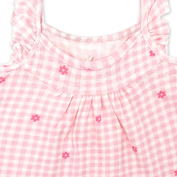 שתי גופיות מבד פוינטל תינוקות בנות