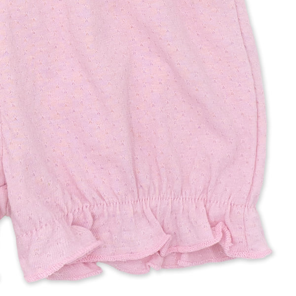 שני מכנסיים מבד פוינטל תינוקות בנות