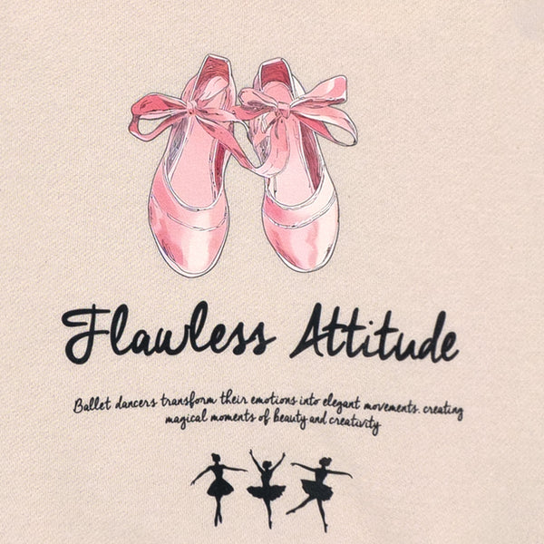 סווטשירט בנות עם הדפס