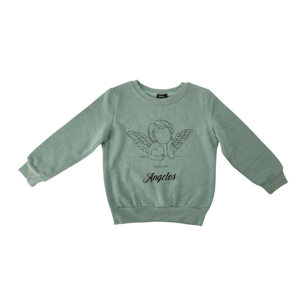 סווטשירט בנות עם הדפס