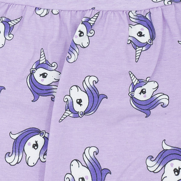 זוג חצאיות חתך סגול-לבן