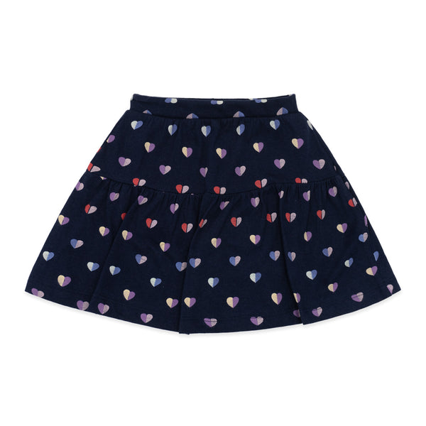 זוג חצאיות חתך כחול-לבן