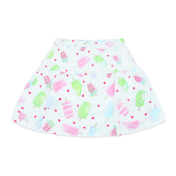 זוג חצאיות חתך כחול-לבן