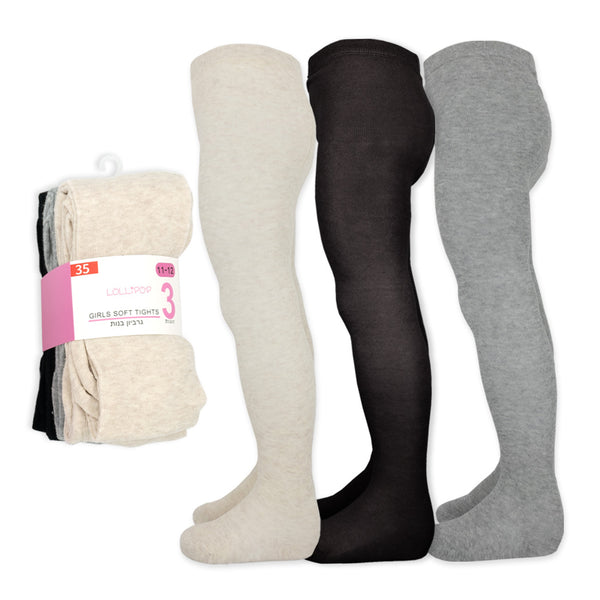 שלישיות גרביונים חלקים