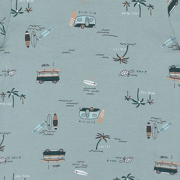 מארז 3 חולצות עם הדפסי דקלים וחיות תינוקות בנים