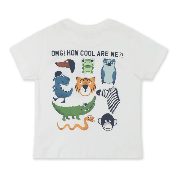 מארז 3 חולצות עם הדפסי דקלים וחיות תינוקות בנים