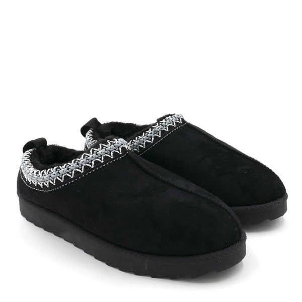 נעלי בית פרווה עם רקמה אינדיאנית נשים