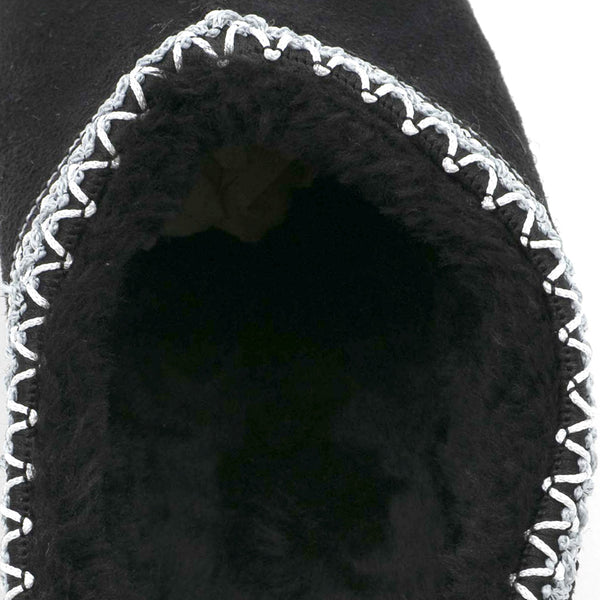 נעלי בית פרווה עם רקמה אינדיאנית נשים