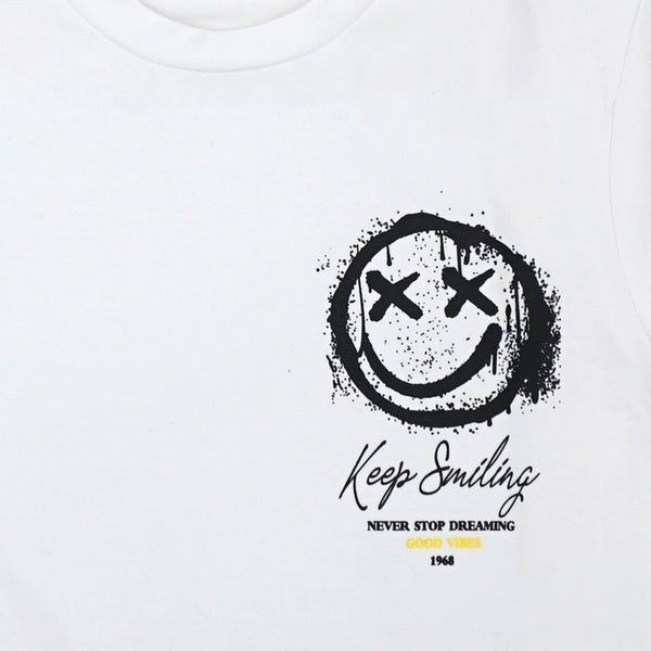 זוג חולצות לייקרה Keep Smiling וטיגריס בנים