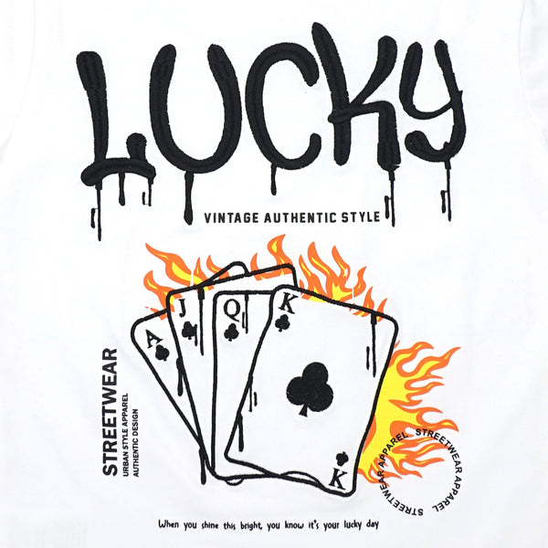 זוג חולצות לייקרה עם רקמת קלפים ודובי בנים