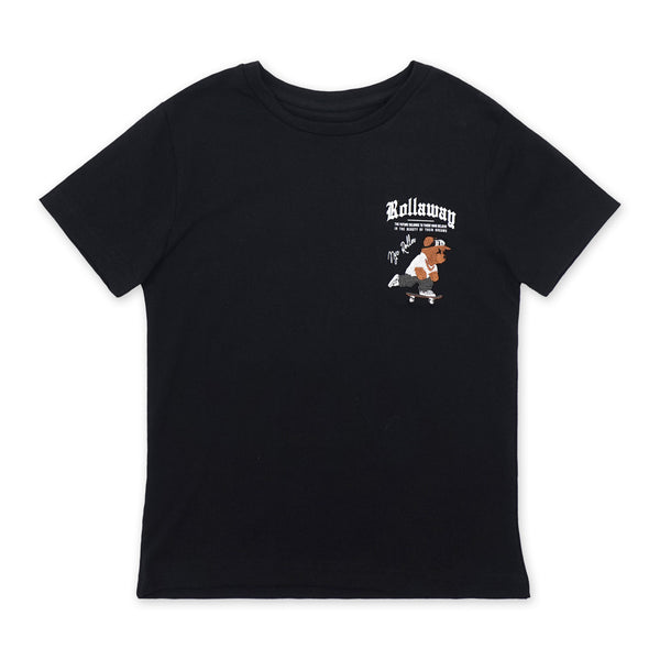 זוג חולצות לייקרה עם רקמת קלפים ודובי בנים