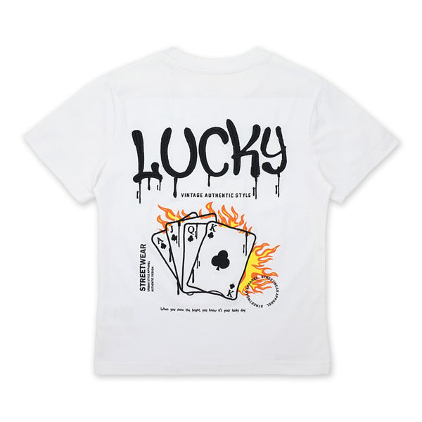 זוג חולצות לייקרה עם רקמת קלפים ודובי בנים