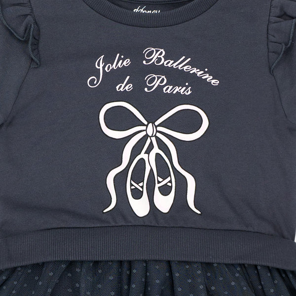 שמלת פוטר משולבת חצאית טול