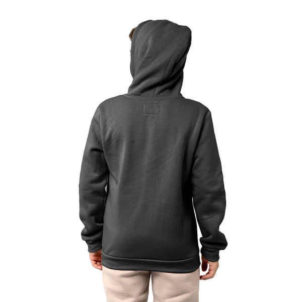 קפוצ'ון עם רוכסן שחור/לבן