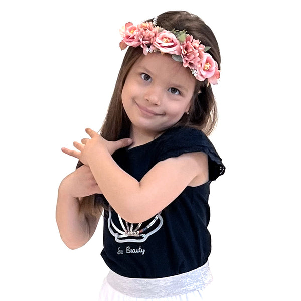 קשת פרחים לשיער