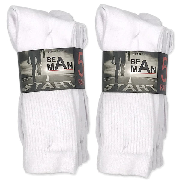 סט 10 גרבי ספורט לבנות גברים 40-46