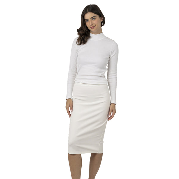 חצאית ג'רזי צרה נשים 0-4