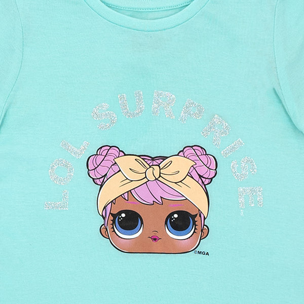 זוג חולצות LOL Surprise סגול-טורקיז פעוטות ובנות