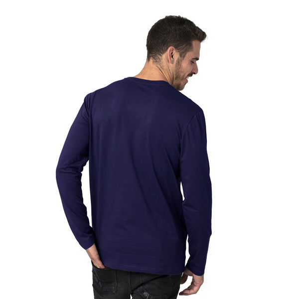 חולצת לייקרה חלקה צווארון מעוגל