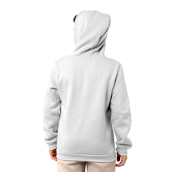 קפוצ'ון עם רוכסן שחור/לבן