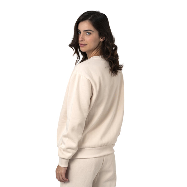 סווטשירט עם מנז'ט וצווארון מעוגל