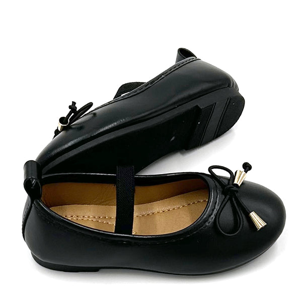 נעלי בובה עם פפיון ורצועת אחיזה בנות ופעוטות