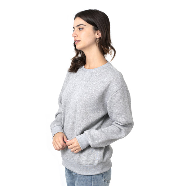 סווטשירט עם מנז'ט וצווארון מעוגל