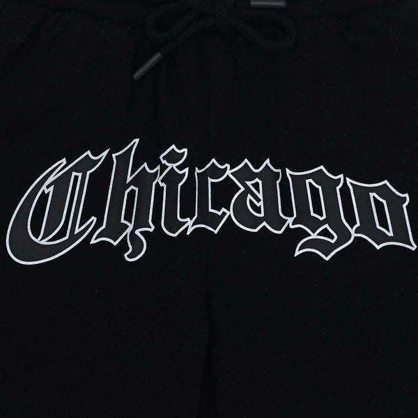 מכנסי ספורט מודפסים Chicago בד פיקה בנים