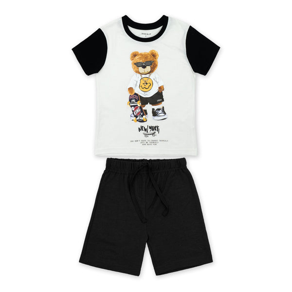 מארז 2 חליפות בהדפסי סקייטבורדינג בנים