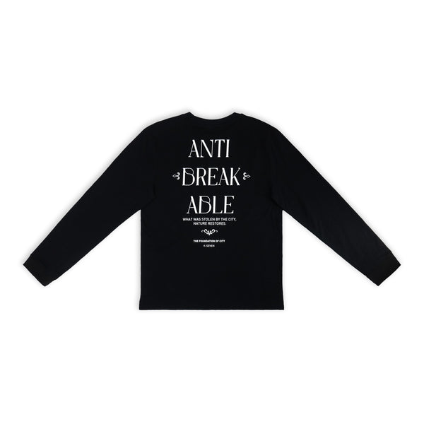 חולצה מודפסת עם שרוול ריב