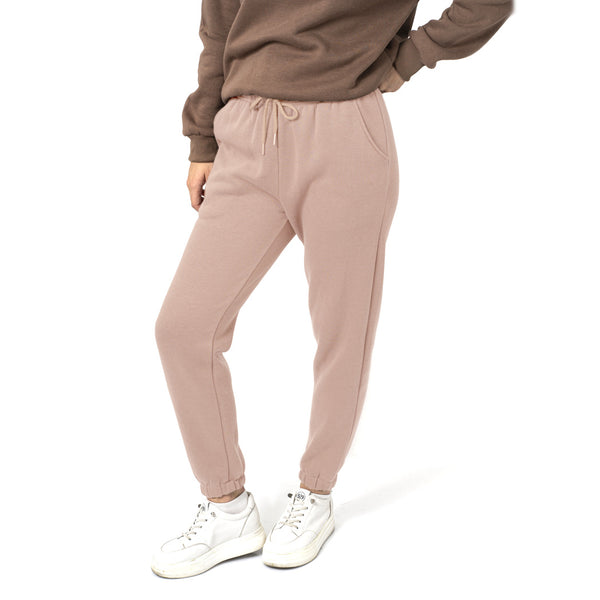 מכנסיים עם כיסים וסיומת גומי נשים