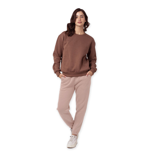 מכנסיים עם כיסים וסיומת גומי נשים