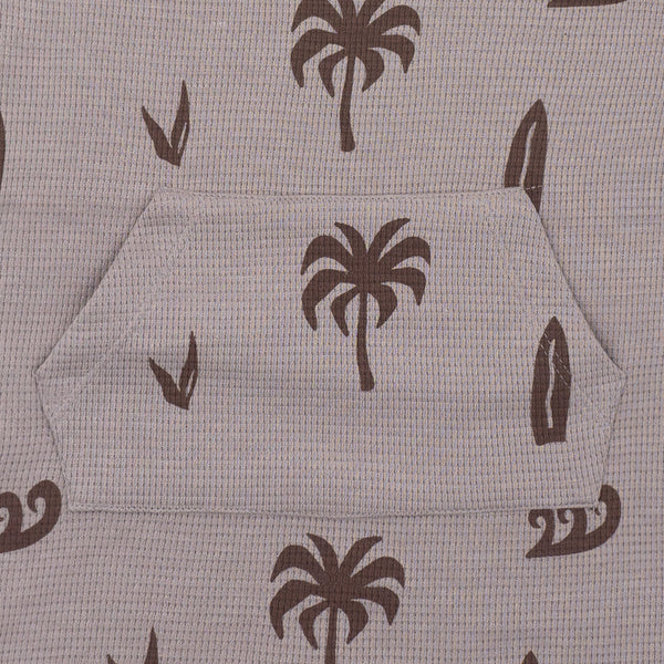 זוג אוברולים מודפסים בד ופל תינוקות בנים