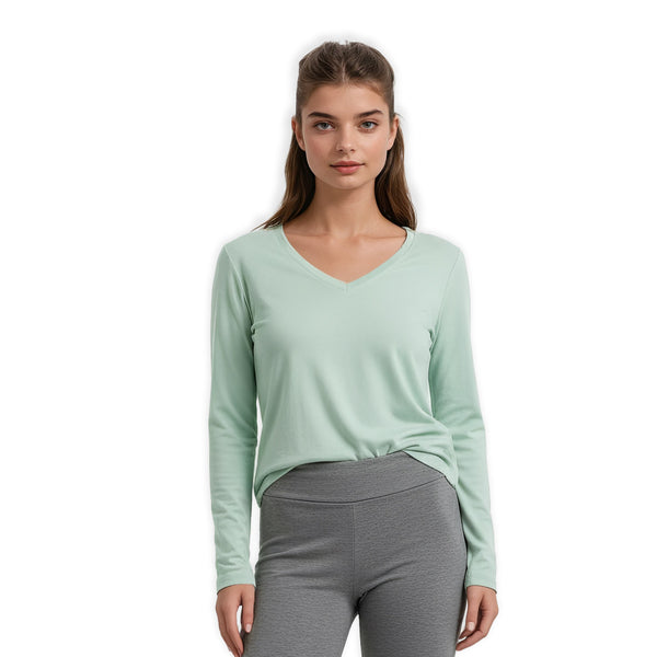 מארז 3 חולצות ארוכות צווארון וי