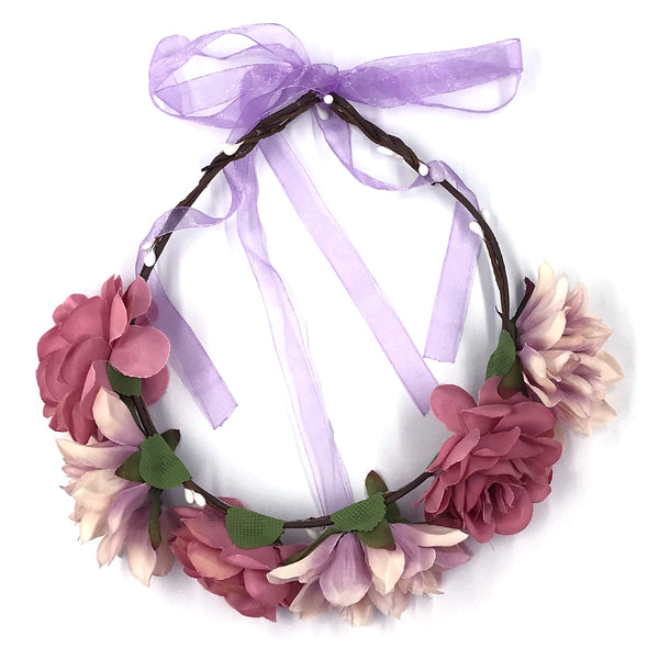 קשת פרחים לשיער