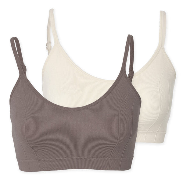 זוג גוזיות כתפיה דקה בטנה כפולה וקאפים נשלפים נשים