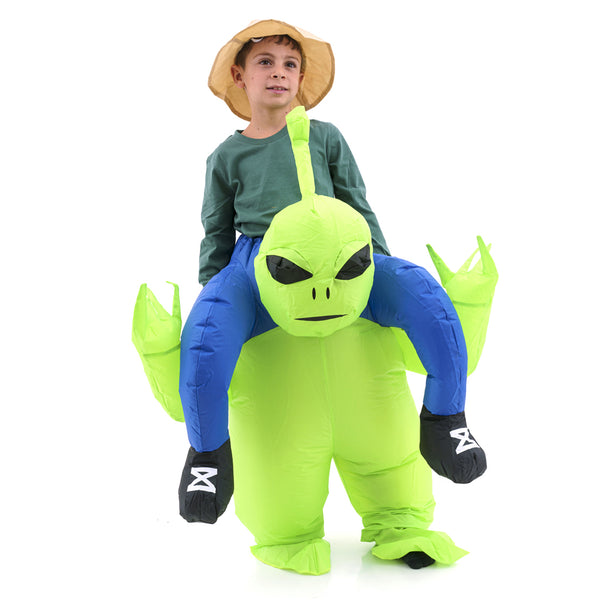 תחפושת מתנפחת חיזר עם אנטנה ורוכב מידת בוגרים וילדים