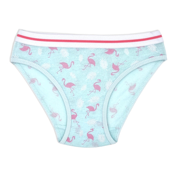 מארז 5 תחתוני כותנה מודפסים פס גומי חיצוני בנות