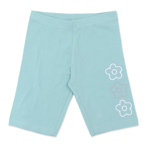 מארז 3 מכנסי טייץ ברך מודפסים ורוד-פלדה-טורקיז בנות