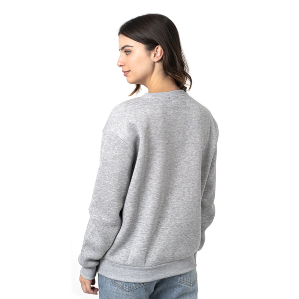 סווטשירט עם מנז'ט וצווארון מעוגל