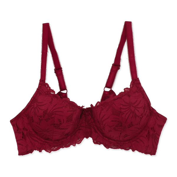 זוג חזיות בייסיק עם תחרה וריפוד קל נשים