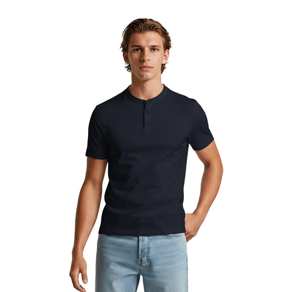 חולצת פולו עם צווארון סיני