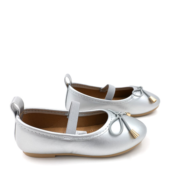 נעלי בובה עם פפיון ורצועת אחיזה בנות ופעוטות