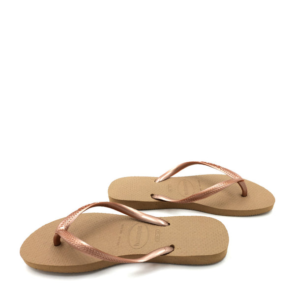 כפכף הוואינס Havaianas חום-זהב