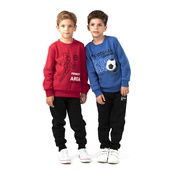 מארז 3 חליפות פוטר בהדפסי כדורגל בנים