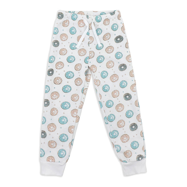 זוג פיג'מות פוטר מודפסות ורוד-לבן בנות