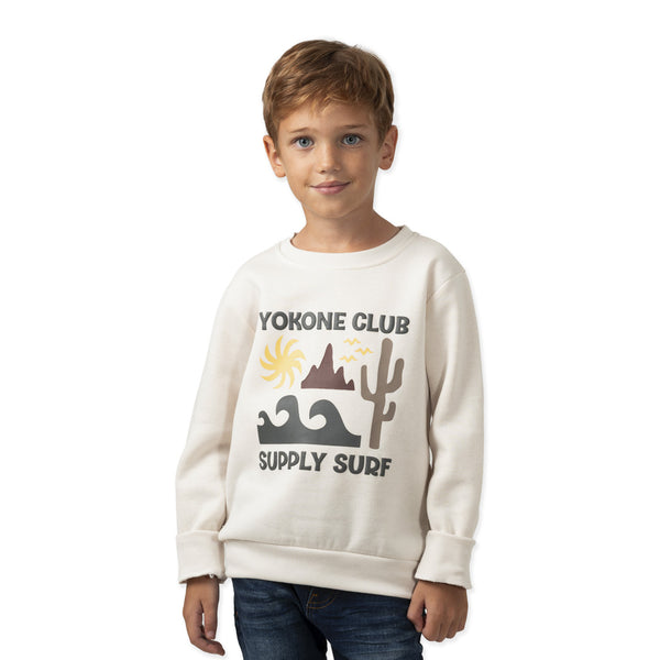 מארז 3 סווטשירטים חום-כחול-קרם בנים